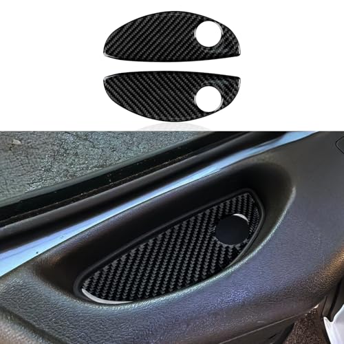 Image of Car Carbon Fiber Interior Inner Door Armrest Box Pad Cover Trim Accessories for 2014 2015 2016 2017 2018 2019 2020 2021 Dodge RAM Promaster