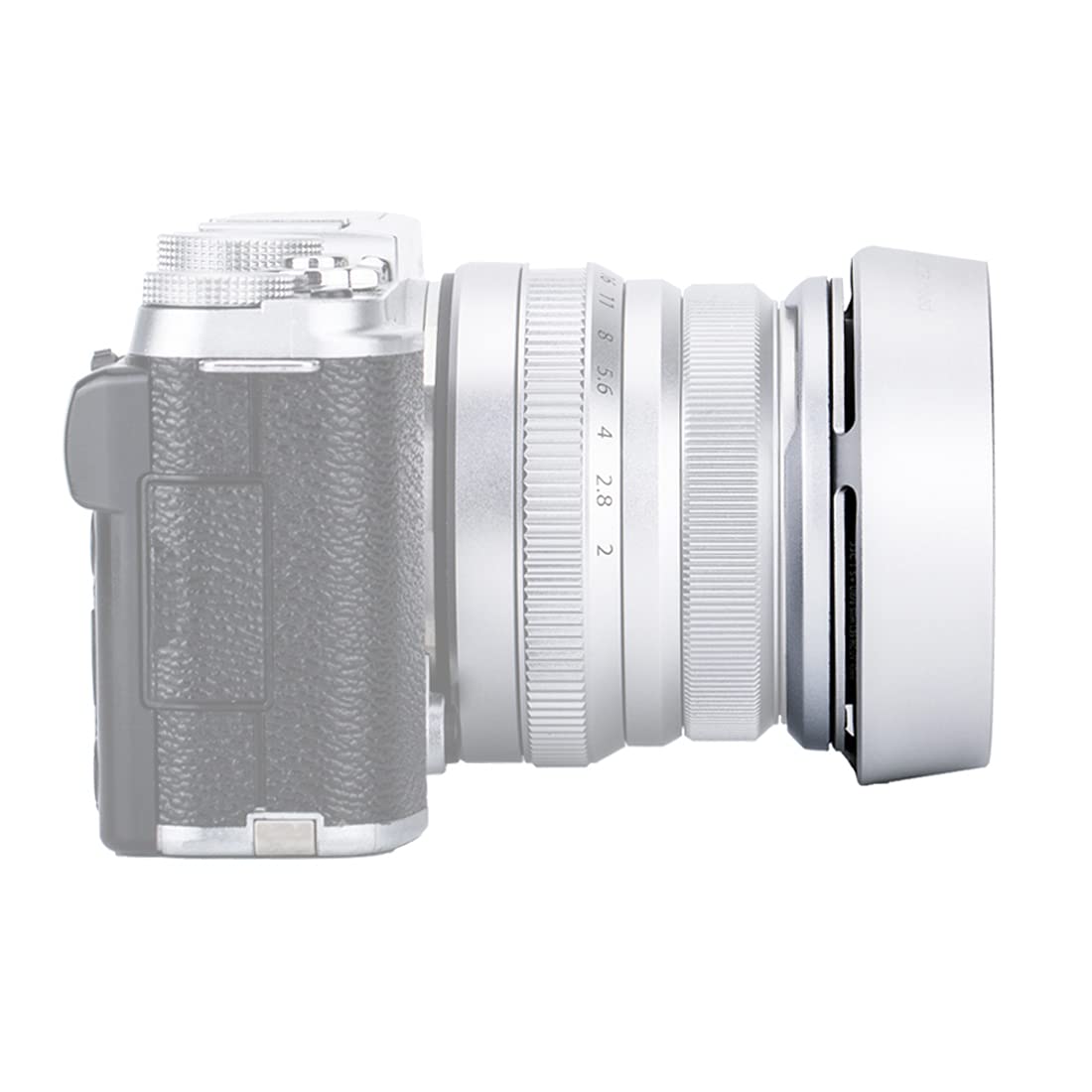 FUJINON XF23mmF2 R WR レンズ　フード交換済 Amazon | JJC シルバーメタルバヨネットレンズフード FUJINON XF 35mm