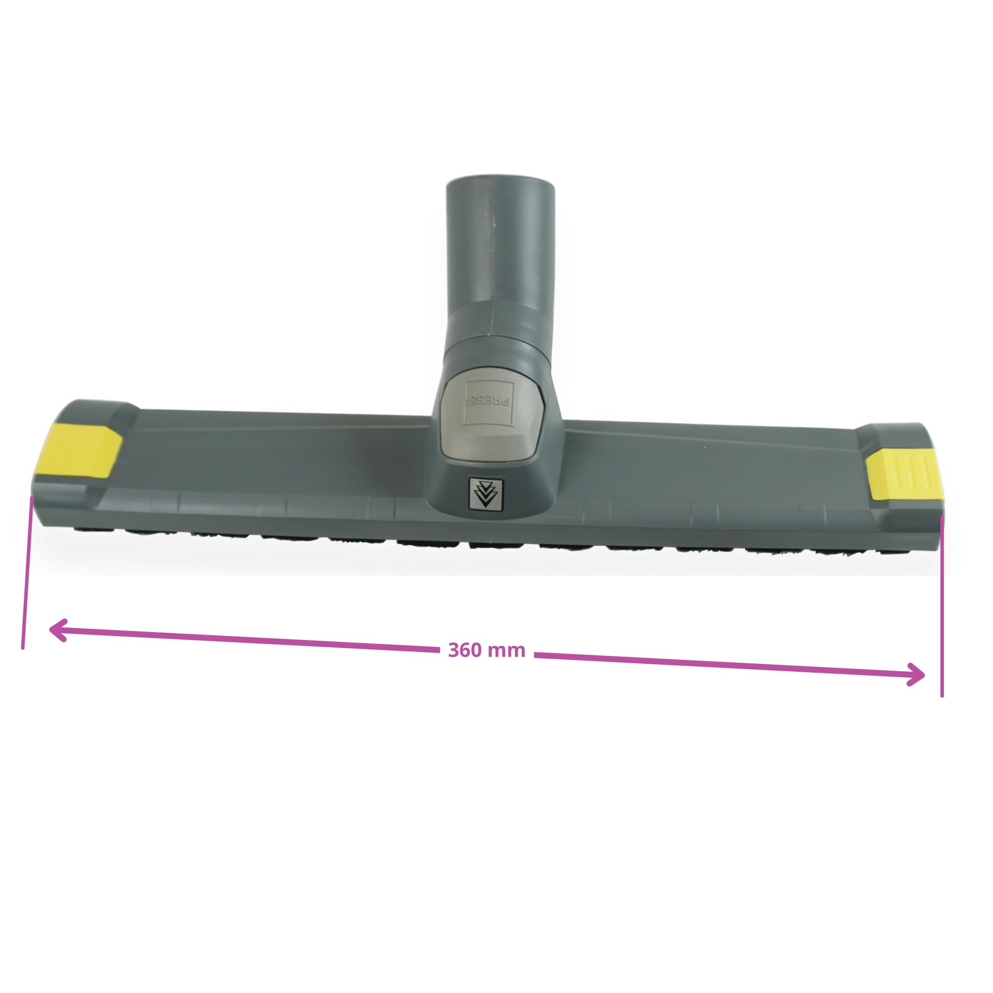 Boquilla de agua y polvo para aspiradora DN40-360 mm, 2 en 1, compatible con Karcher - Ref. original 2.889-153.0
