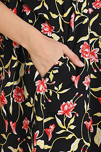 Image of Miss Lavish London Kaftan Dresses for Women Plus Size Long Batwing Sleeve Caftans, V Neck Moo Moo Printed Beach Cover Up Maxi Beach Dress, Bathing Suit Cover-Up Loungewear