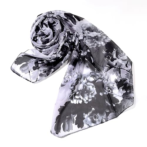 Floral Scarves for Women Fashion Scarves for Women Super Lightweight Chiffon Sun-Proof Wrap and Shawls4