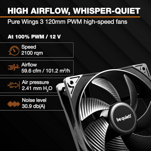 Image of be quiet! Pure Loop 3 240mm All-in-One Water Cooling for Slightly Overclocked AMD /Intel Systems, 2X Pure Wings 3 120mm PWM High-Speed Fans, High Static Pressure, Whisper-Quiet PWM Pump