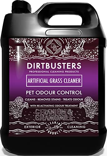 Dirtbusters Nettoyant pour gazon artificiel géranium et camomille avec désodorisant réactivant pour animaux domestiques et chats Cover
