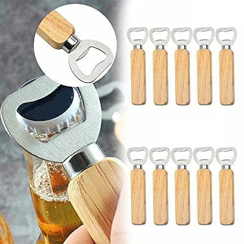EHOTER Lot de 10 décapsuleurs plats en acier inoxydable pour homme et femme, cuisine, bar, restaurant, maison, pub Cover