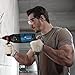 Bosch Professional Rotary Hammer GBH 240 (SDS Plus, 2.7J Impact Energy, 2.8kg, Reverse Mode, Rotation Control Clutch, Variable Speed, Vario-Lock, incl. Depth Stop 210mm, Auxiliary Handle, Carry Case)