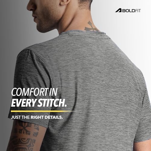 Image of Boldfit Tshirt for Man Regular fit Gym t Shirts for Men Workout Active wear t Shirt for Man Running Mens t-Shirts Running Tshirt for Men Workout Gym wear Mens