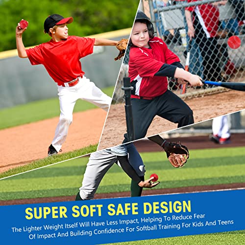 Outus 24 Pack Foam Training Baseballs Practice Soft Baseballs 2.8 Inch Sports Colored Baseballs For Indoor Outdoor Kids Teenager Youth Players Safely Practice Hitting And Fielding (Red) #TOP4