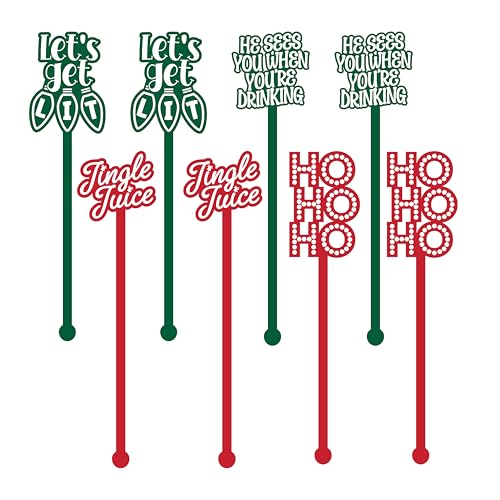 Royer - Funny Christmas Cocktail Stirrers -...