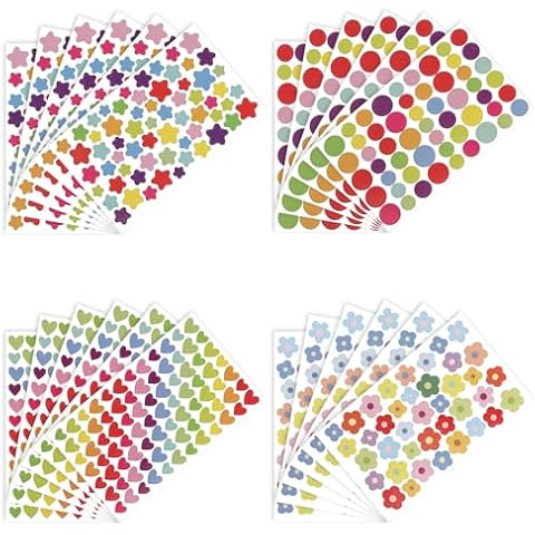 24 Sheets Cute Rainbow Stickers Set Cover