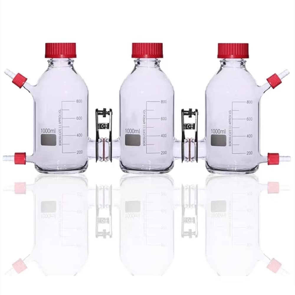Neuester mikrobieller elektrochemischer Reaktor – MFC-Zelle aus Glas mit hohem Borosilikatgehalt für wissenschaftliche Forschung (1000 ml)