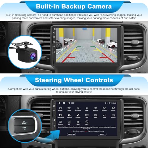 Radio para auto con pantalla de 9 pulgadas Android 13 para Dodge RAM miniatura 4