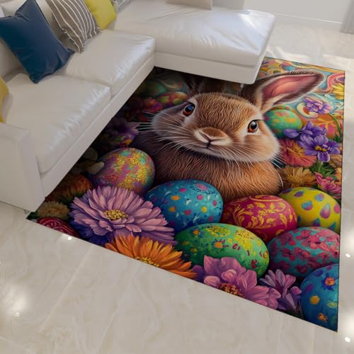 Descente de lit antidérapante lapin pour chambre moderne - 2