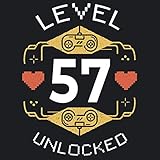 schuberth c3 56/57  Level 57 unlocked: Cooles Geschenk zum 57. Geburtstag Geburtstagsparty Gästebuch Eintragen von Wünschen und Sprüchen lustig 108 Seiten / Design: Gamer Zocker Computerspiel