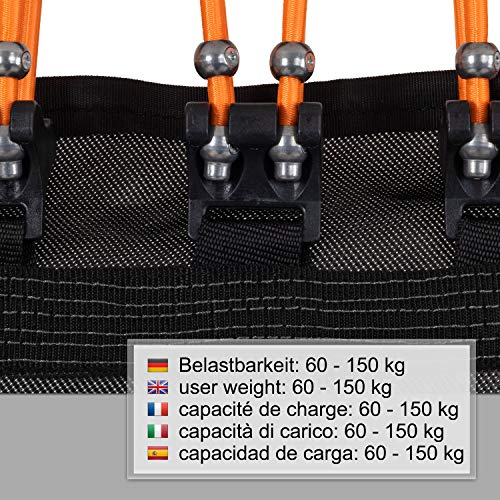 Ampel 24 Minitrampolin rund oder hexagonal mit Haltestange, Fitness Trampolin mit Bungee-Seil-System… – Bild 5
