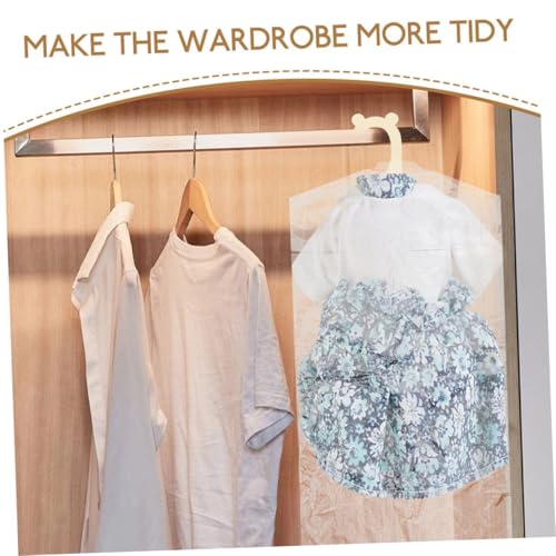 Mobestech 40pcs Transparent Plastic Garment Bags Clothing Covers for Dust for Suits and Lightweight and Storage for Travel and Dry Cleaning4