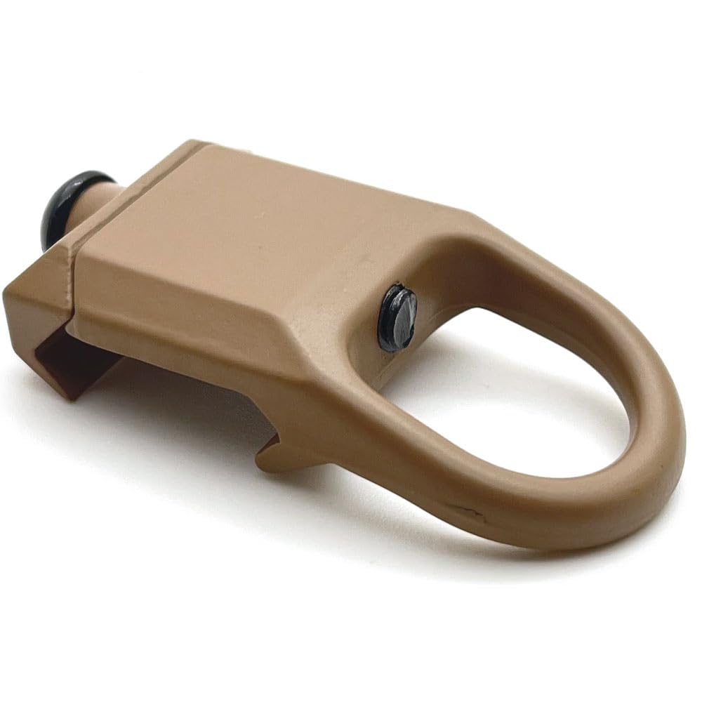 20mm Dark Earth Rail Sling Attachment Mount Point for Weaver Picatinny Rails Tactical Airsoft Rifle Gun RSA