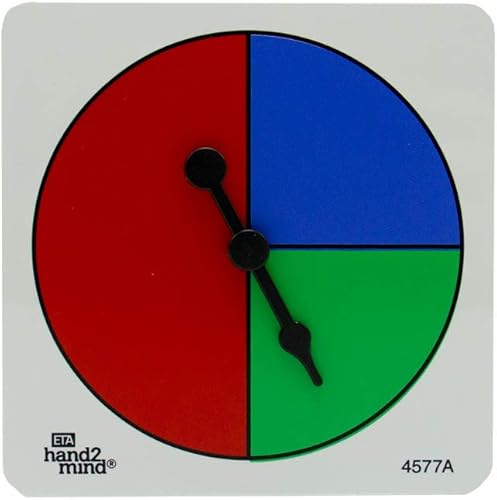 Miniatura 3 de hand2mind - 4589 ETA Color/Number Spinner Collection, Juego de 6