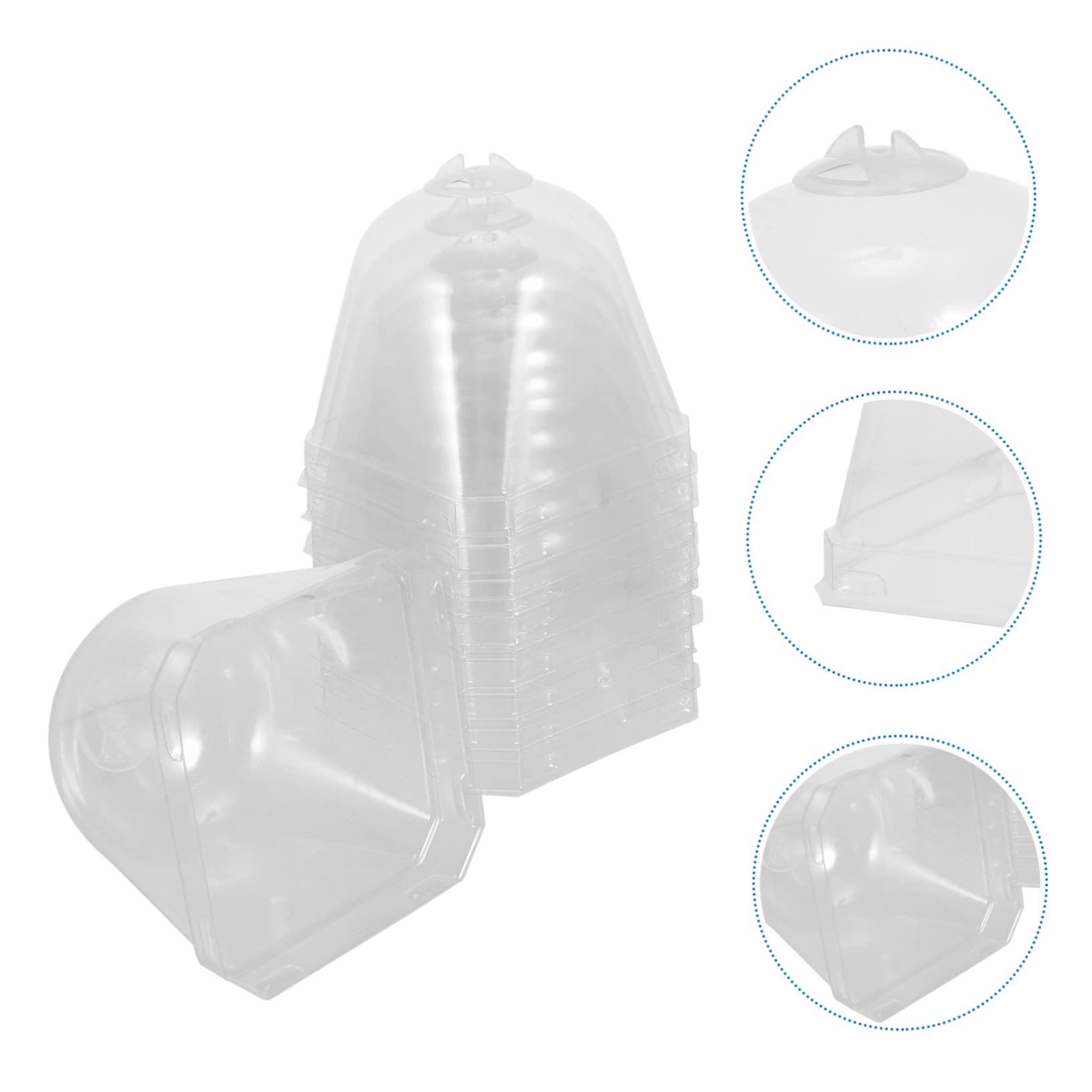 BESPORTBLE Cloche De Protection pour Plantes - Lot de 10 Cloches en Plastique Transparent pour Jardin - Et Potager Idéales Contre Le Gel Et pour La Germination des Semis Parfaites pour