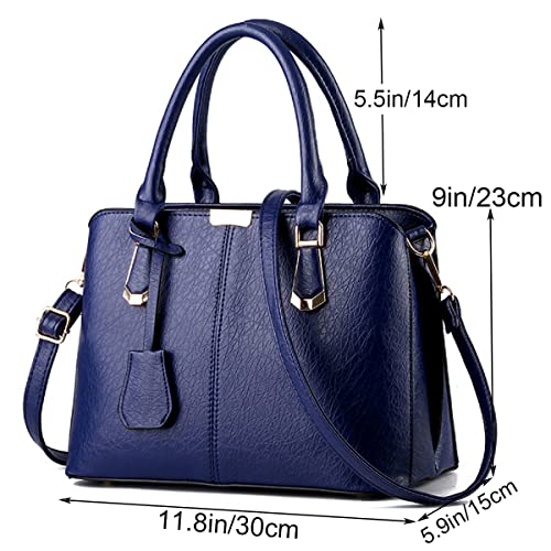 Image of XingChen Purses and Handbags for Women Fashion Messenger Bag Ladies PU Leather Top Handle Satchel Shoulder Tote Bags