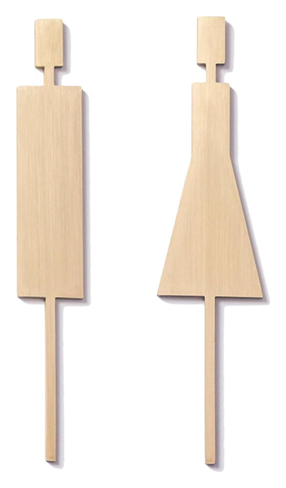 Letreros Divertidos para Puerta de baño, Letrero para baño, Letrero para Puerta de Inodoro, Letrero para baño, Letrero/Cartel de latón para Puerta de baño par(