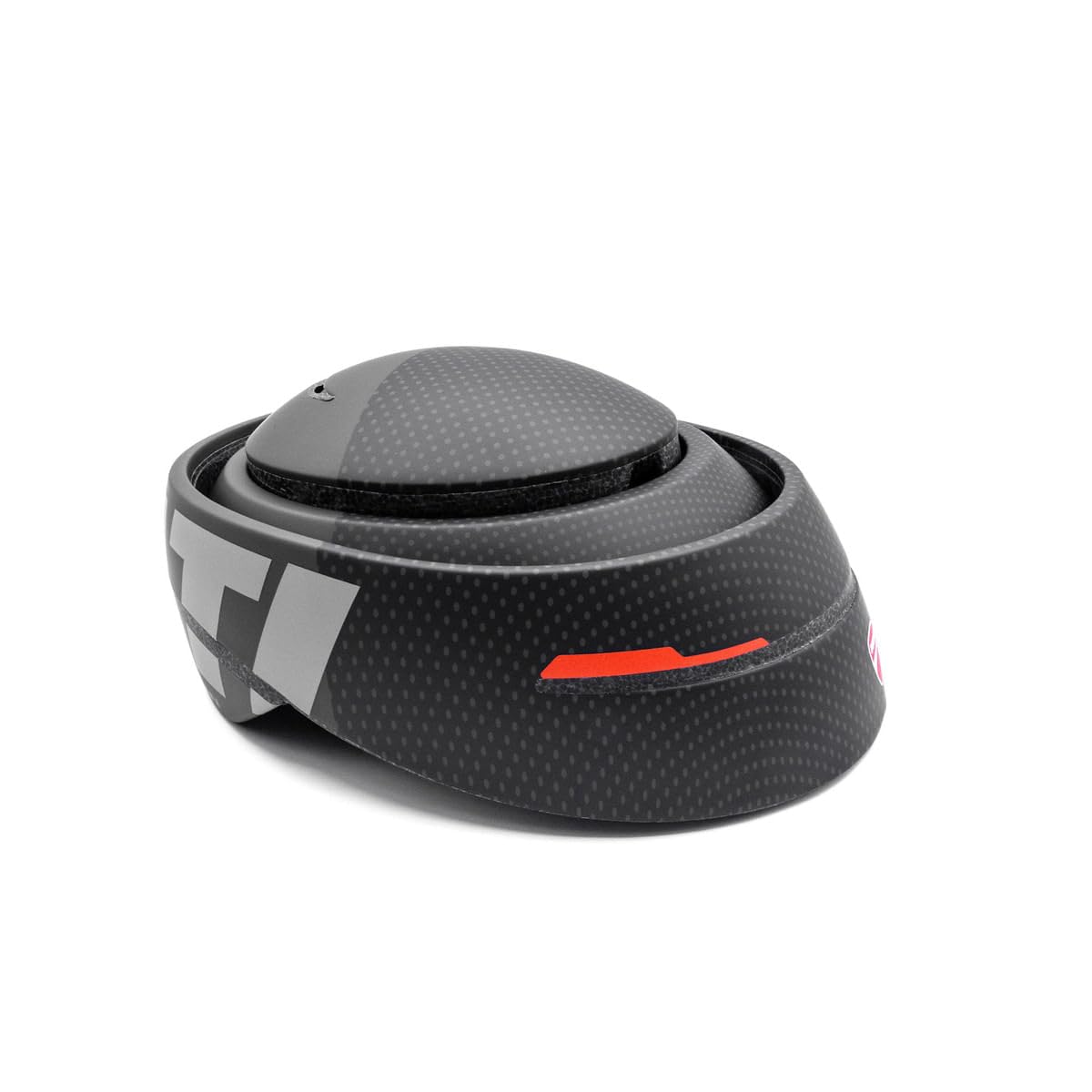 Ducati Casco Foldabile Urban, richiudibile Unisex Adulto, Nero con Dettagli Rossi, Large