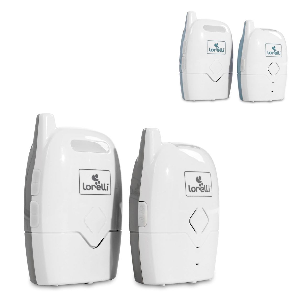 Lorelli Babyphone audio Jour & Nuit portée de 300 mètres avec fonction Talk back 36 canaux Gris