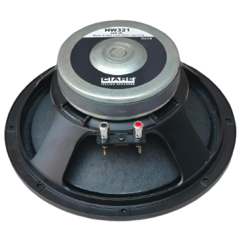 KIT SET PER CIARE HW321, 1 woofer da 30 cm 300 mm 12", 150 watt rms 400 watt max, impedenza 8 ohm, sospensione in gomma, sensibilità 93 db, per casa, 1 pezzo