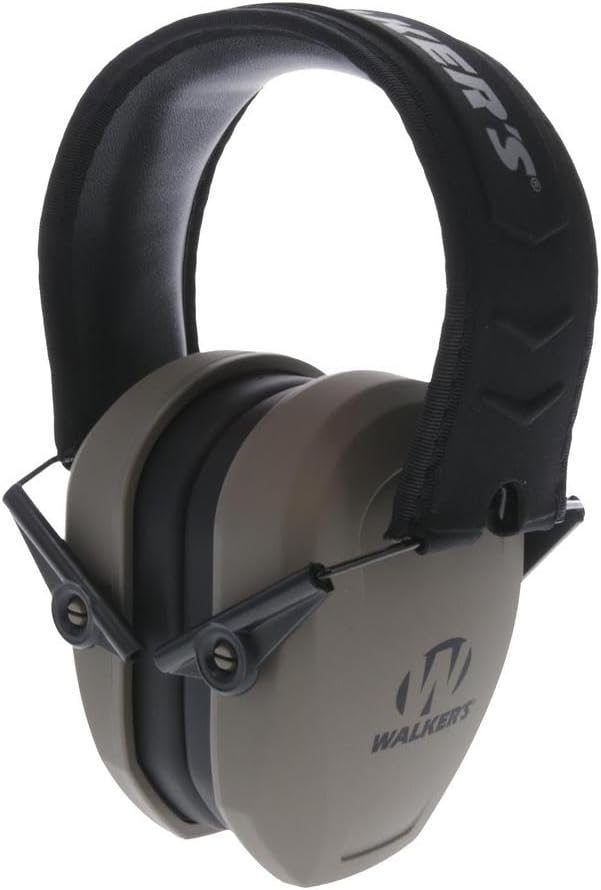 Walker's Razor Slim Passive Earmuff - Ultra Low-Profile Earcups - Flat Dark Earth (GWP-RSMPAS-FDE)