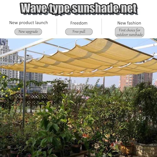 Toldo Vela de Sombra Wave para pérgola extensible en patios y terrazas 6