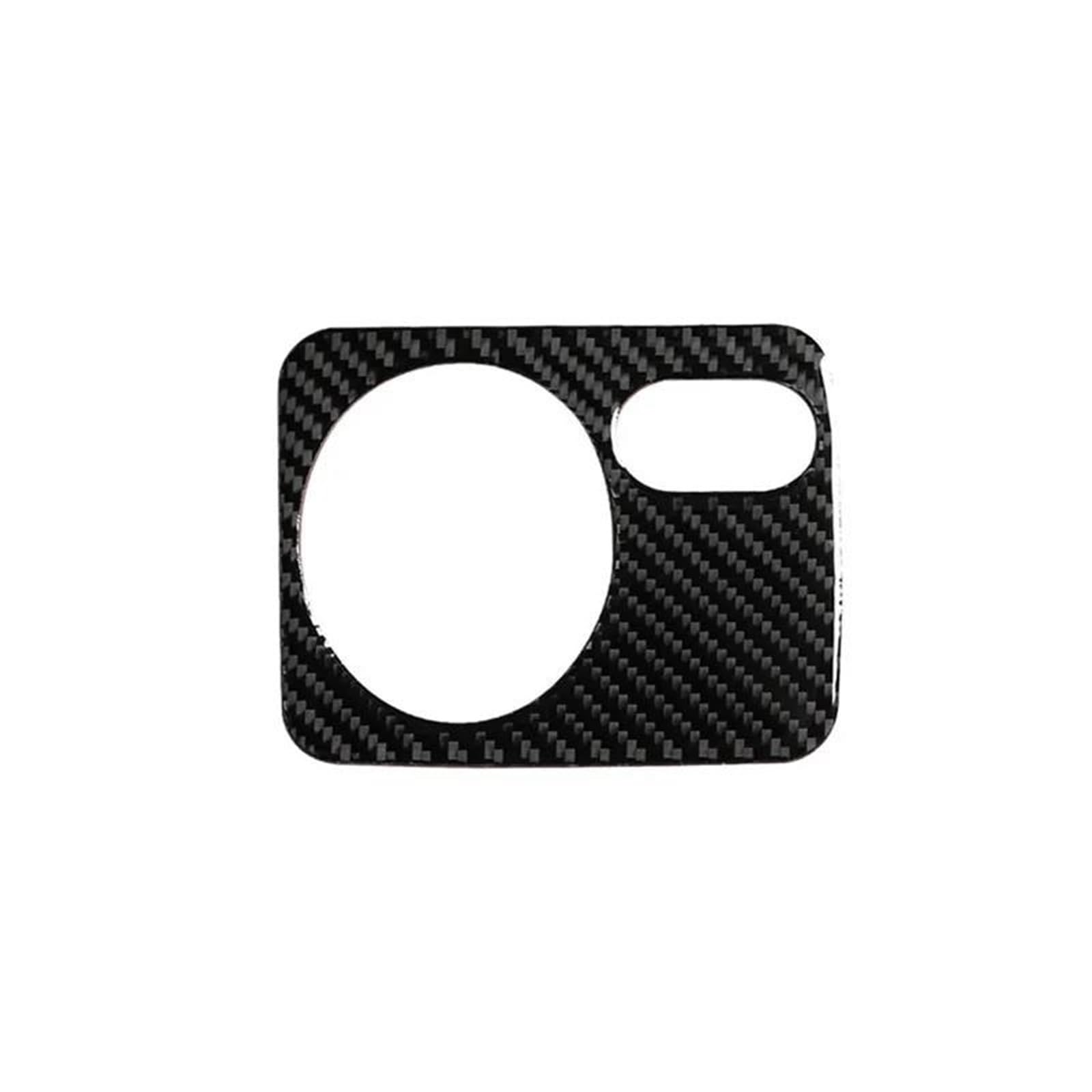for VW for Golf 6 GTI R MK6 2008-2016 Real Carbon Fiber Headlight Switch Button Cover Trim Sticker(Black,LHD)