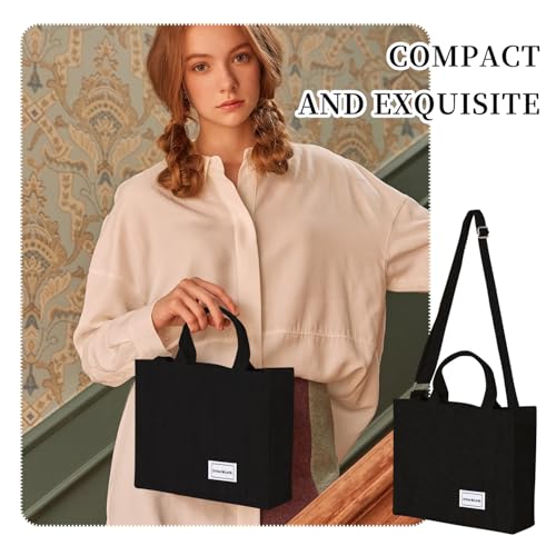 Image of Stylish Corduroy Women's Handbag - Vintage Design, Versatile & Practical for Everyday Use