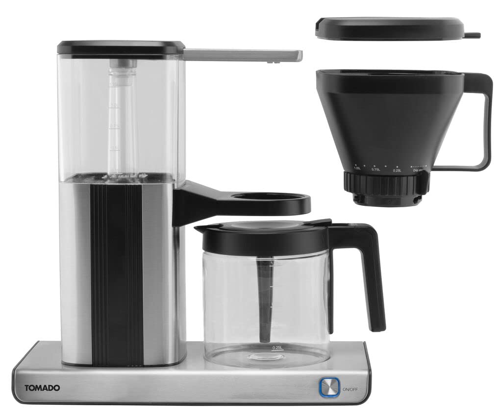 Tomado TCM1301S - Cafetière - Contenu de 1.25 L - Café filtre - Acier inoxydable