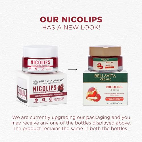 Bella Vita Organic NicoLips Lip Scrub Balm for Dark Lips Anti Pigmentation, Dry, Chapped, Smoking, Lipstick Stains Removal Lipcare for Men & Women... - Image 3