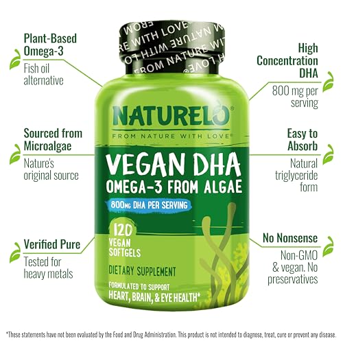 NATURELO Vegan DHA Supplement