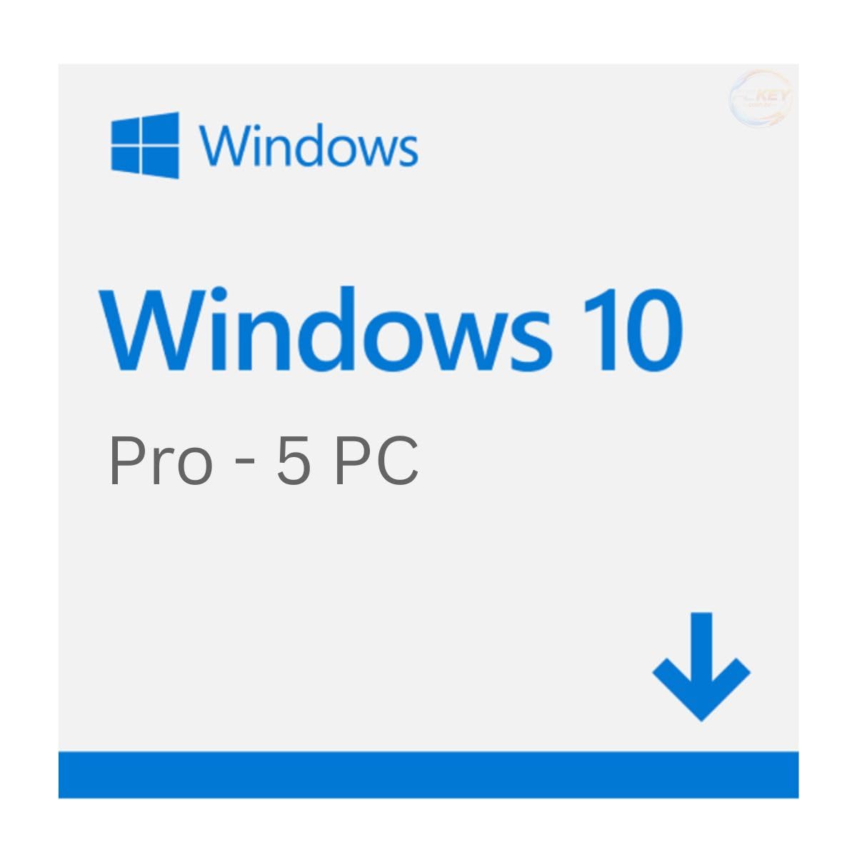 Microsoft Windows 10 Pro, 5PC, Licença Original com NFe, Cartão
