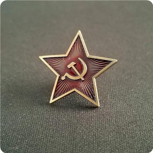 VTgclt Martillo y Hoz, Revolución Rusa de Octubre, Medalla de Metal Comunista, Insignia de Gorra #715