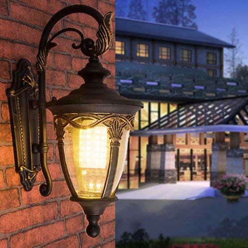 Outdoor wall lamp Retro Carved Aluminum Metal Wall Light Vintage Waterproof Rustproof Anti-Corrosion Wall Lamp Outside Wall Spotlights Gate Patio Yard Hall Street Decora steampunk buy now online