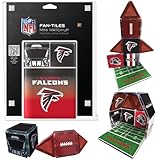 CreateOn Atlanta Falcons NFL Fan-Tiles Magnetic Match-Up Tiles | 17-Piece Building Set for Kids & Adults | Officially Licensed NFL Team Collectibles | Build, Play & Display (All 32 Teams Available)