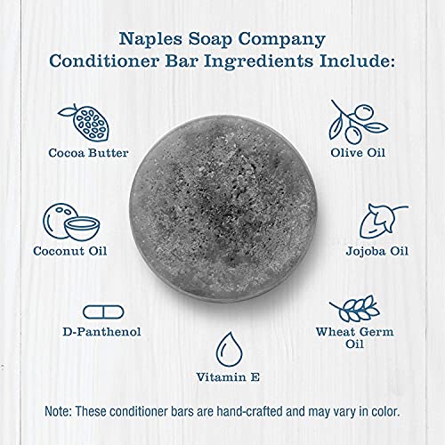 Naples Soap Company Solid Conditioner Bar – Free Of Parabens, Pthalates – Handmade, Eco-Friendly, Hydrating Haircare For Soft, Vibrant Hair, Safe And Effective For All Hair Types, Lasts 50-75 Uses – Karma #TOP4