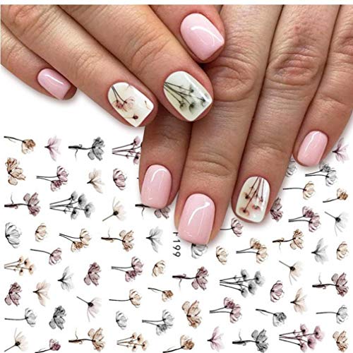 3d Nagel-aufkleber Schreiben Blatt Blume Slider-nagel-kunst-maniküre Adhesive Tipps Abziehbilder Polnische Dekoration – Bild 5