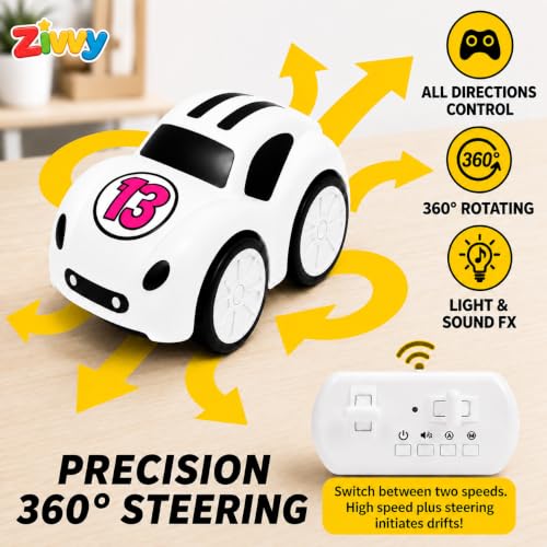 Image of White Magic Induction Remote Control Car Toy | Smart Sensor Line Following Car with 2.4GHz RC | LED Lights, Music & Auto Tracking Technology | Birthday Gift for Kids