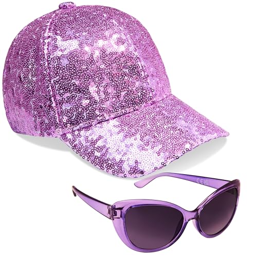 Girls Cap and Sunglasses Set, Baseball Cap and UV Sunglasses - Girls Gifts