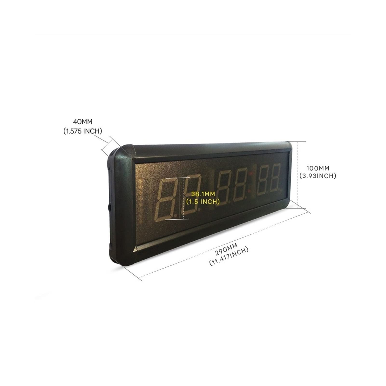 Intervallo Conto alla rovescia/più Sveglia, da 1,5 Pollici a 6 cifre GUIDATO Gym Timer Cronometro con Telecomando, Adatto for la casa di Esercitazione di Ginnastica Timer Boxing Gym