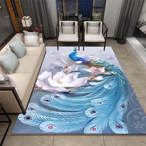 Tapis gym bebe pliable et super doux bleu pour sol de salon 70x140