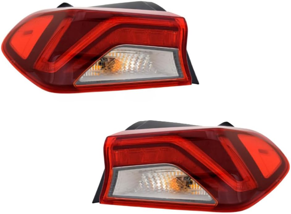 KarParts360 For Kia K5 2021 2022 2023 2024 Tail Light Driver Side | CAPA | LED | Red And Clear Lens | ABS+PC Plastic Housing | With Bulbs | Replacement For KI2804166, KI2804166C | 92401L3100