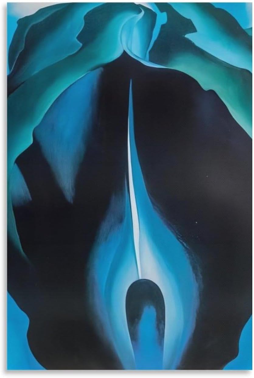 Rikin Liuff Georgia O'Keeffe Poster and Prints Georgia O'Keeffe in The Pulpit Canvas Wall Art Aesthetic Painting for Home Wall Decor Picture 40x55cm Frameless
