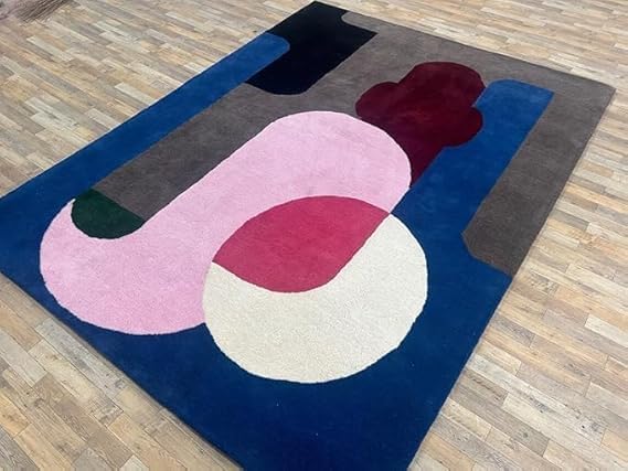 Amazon.com: New Handmade Design Area Rug Hand Tufted Wool Design for ...