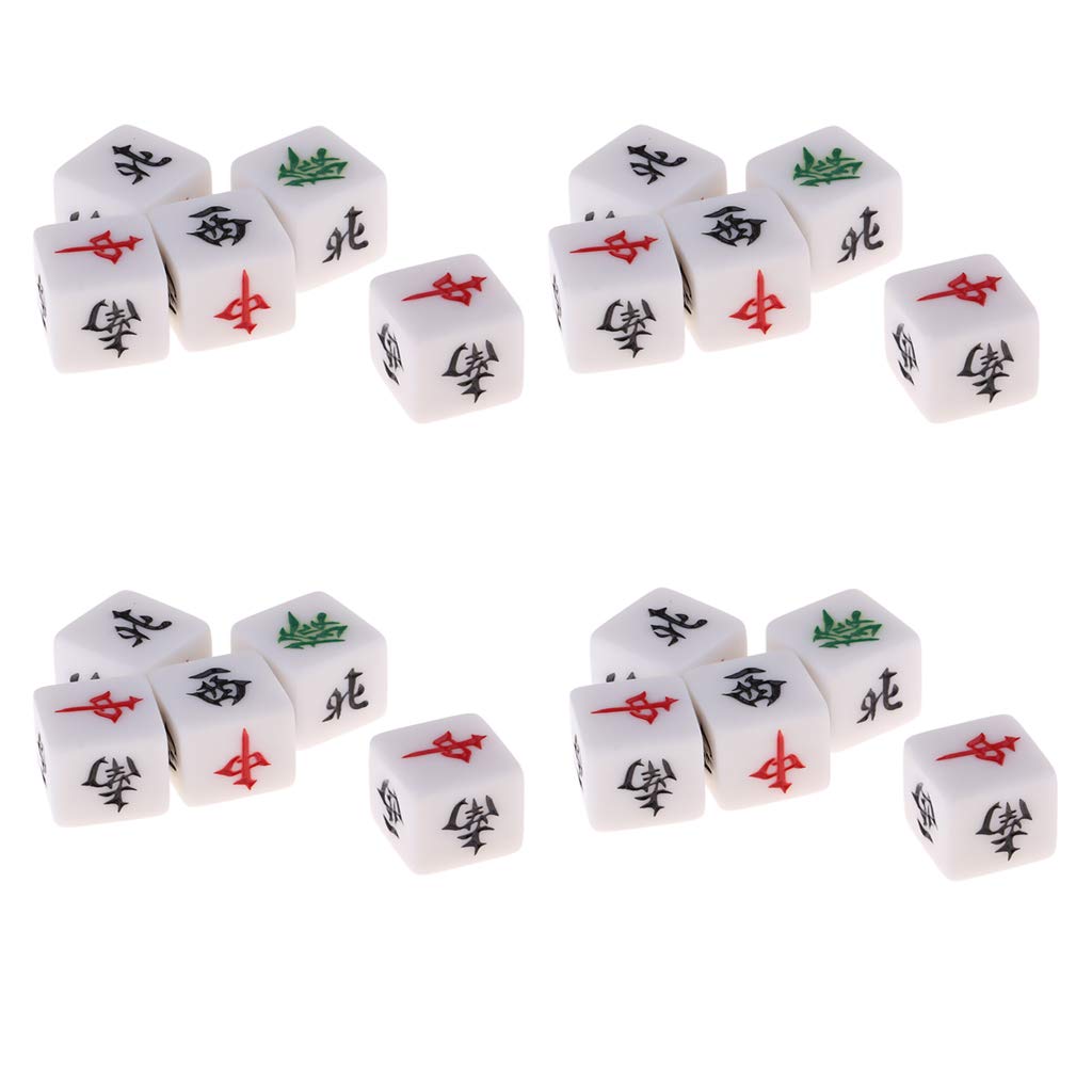 ATORSE Toy 20Pcs Mahjong Dice South North East West Wind Direction Dices Mahjong Game-Toys & Hobbies-Games-Board & Traditional Games-Vintage Manufacture-image-2