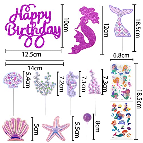 Sirena Decorazioni Torta Compleanno Bambina, 17