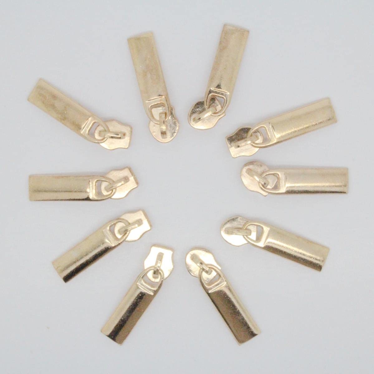 Estrattore Ziper, fissatore di cerniere, Sliders Zipper,Sewing Zips,Ended Zip Fasteners,10Pcs 3# Plated Fix Zip Puller/Zipper Pull Sliders Zip Head Copper Zipper Repair Instant Kit